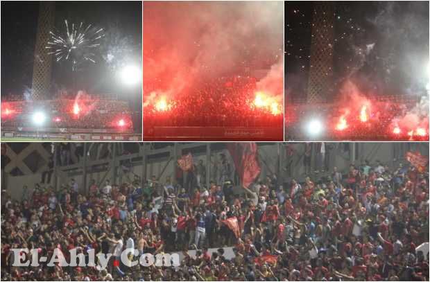 شاهد جماهير الأهلي تشعل التتش