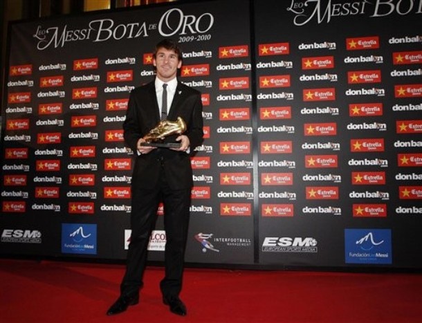 messi golden boot years