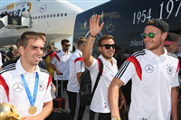صور وصول منتخب المانيا بعد الفوز بكأس العالم
