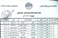 جدول الدوري  المصري موسم 2014-2015
