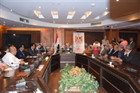صور اجتماع حسام البدرى مع وزير الرياضة خالد عبد العزيز