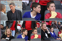 صور جاريدو وأسرته في مباراة مصر وغينيا الودية بملعب بتروسبورت