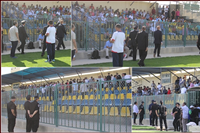 الأمن يخلي مدرج الصحفيين في مباراة الأهلي والاسماعيلي