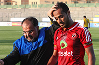 إصابة وليد سليمان في مباراة الإسماعيلي