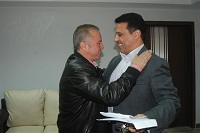 لقاء حسام البدري وشوقي غريب في اتحاد الكرة المصري