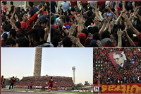 أروع صور جماهير الأهلي في ملعب التتش قبل مباراة المغرب التطواني