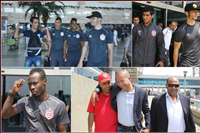 صور وصول فريق الأفريقي التونسي إستعداداً لمباراة الأهلي بالكونفدرالية