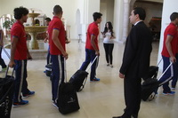 بعثة الاهلي تصل لفندق الاقامة في تونس
