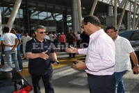 عبد الصادق يستقبل رئيس الترجي التونسي فى مطار القاهرة