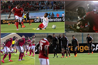 صور فرحة إيفونا بأهدافه في مباراة الأهلي وأورلاندو بايرتس