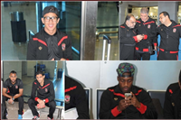 صور مغادرة فريق الأهلي لمعسكر الإمارات