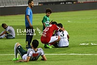 حسرة لاعبي المصري بعد التعادل مع الاهلي