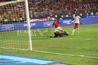 صور الهدف الأول عن طريق محمد صلاح في مباراة مصر والكونغو