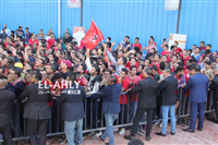 صور جمهور الأهلي لحظة دخول النادي قبل مران الفريق استعدادا للوداد المغربي