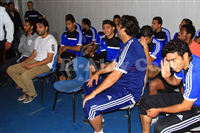 صور جلسة مرتضى منصور مع لاعبي الزمالك