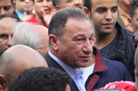 صور وصول محمود الخطيب إلى النادي الأهلي بإنتخابات الأهلي