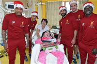 صور محمد صلاح في رحلة عيد الميلاد السنوية مع لاعبي ليفربول