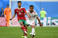 المغرب تسقط بهدف أمام إيران