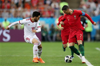 صور مباراة البرتغال امام ايران واسبانيا امام المغرب