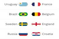 اهداف ولقطات دور الـ8 من كأس العالم 2018