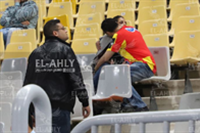 جمهور الترجي التونسي في مباراة الأهلي ببرج العرب