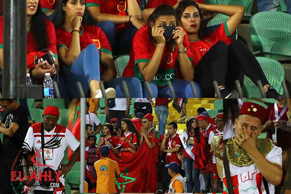 مشاهد مؤثرة في أبرز صور حزن جماهير المغرب بعد الخروج من كأس الأمم الإفريقية