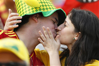صور جماهير أسبانيا وأستراليا في كأس العالم